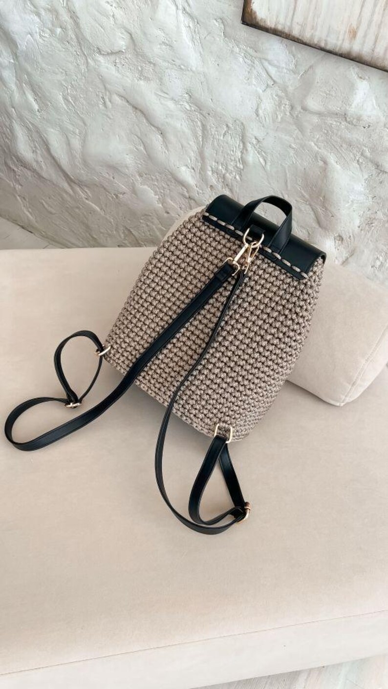 Crochet Backpack Pattern Step-by-Step Video Tutorial Bag Pattern Crocheting for Beginners