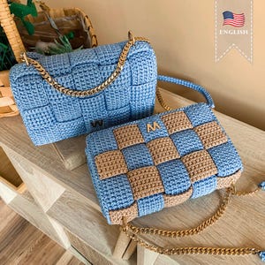 Tasche mit Häkelmuster Muster machen Tasche häkeln lernen Handtasche Häkelanleitung Handmade Purse Crochet Bag Ideale Häkelanleitung