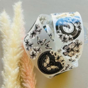 Ebony Elegance | Matte PET Tape for Scrapbooking & Journaling image 3