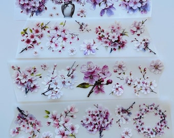 Cherry Blossoms PET Tape | Washi Tape 10m x 7cm Roll