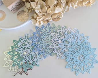Troqueles de mandala Starburst / Cartulina de 160 g/m² / Tonos pastel