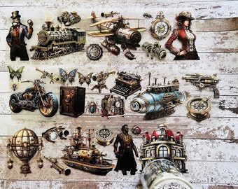 Steampunk Retro Fusion | Matte Pet Tape | 10 meters Roll x 7 cm Height