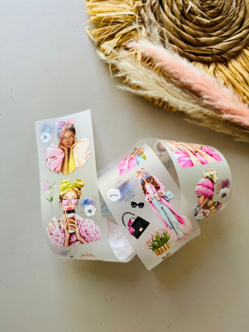 Pink Dazzle PET Tape by Sindhuras Crafts Studio Sample Loop 100cm x 7cm image 5