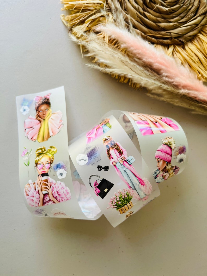 Pink Dazzle PET Tape by Sindhuras Crafts Studio Sample Loop 100cm x 7cm image 3