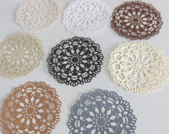 Troqueles de encaje vintage / Mezcla neutra (160 g/m²)