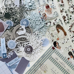 Christmas Creative Bundle - Winter Blue Edition for Scrapbook & Journaling