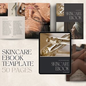 Modelo de e-book Canva | Modelo de e-book Canva para bem-estar | Modelo de e-book premium Canva para cuidados com a pele e beleza