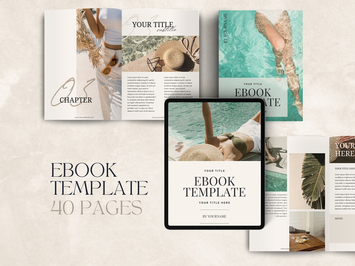 Ebook Template Canva | Course Creator Template | Template for Ebook ...