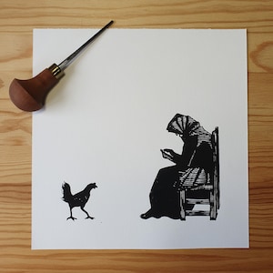 Original Linocut Print