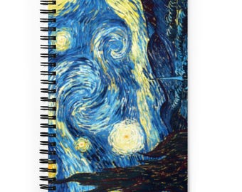 Spiral anteckningsbok - Stjärnnatt - Van Gogh