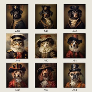 Custom Dog Portrait, Royal Pet Portrait from Photo, Pet Memorial Gift, Custom Pet Painting bild 7