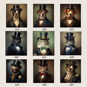 Custom Dog Portrait, Royal Pet Portrait from Photo, Pet Memorial Gift, Custom Pet Painting bild 4