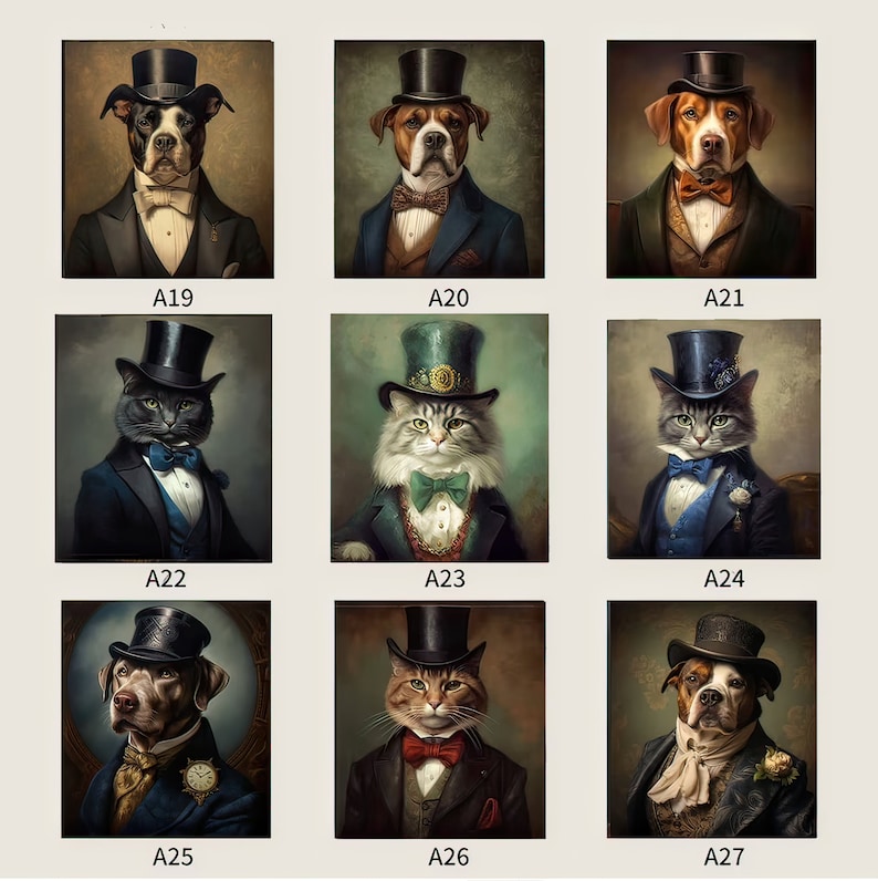 Custom Dog Portrait, Royal Pet Portrait from Photo, Pet Memorial Gift, Custom Pet Painting bild 4