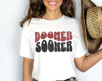 Boomer Sooner Groovy Tshirt, Boomer Sooner Retro Tee, Oklahoma Sooners Tshirt, Oklahoma Tshirt, Vintage Oklahoma Shirt, Boomer Sooner
