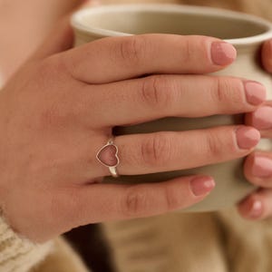 Cremation Ashes Heart Ring | Memorial Jewellery with Ashes, Fur or Hair | Sterling Silver Pet or Loved One Keepsake Gift