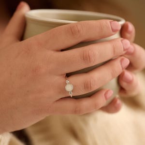 Cremation Ashes Gem Ring | Memorial Jewellery with Ashes, Fur or Hair | Sterling Silver Pet or Loved One Keepsake Gift