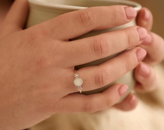 Sterling Silver Cremation Ring: Resin Ash, Fur, Hair Keepsake Jewelry