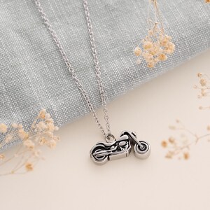 Motorbike Ashes Pendant - Memorial Necklace for Motorcycle Lovers