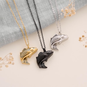 Fishing Ashes Cremation Necklace - Memorial Jewellery for Outdoor Lovers
