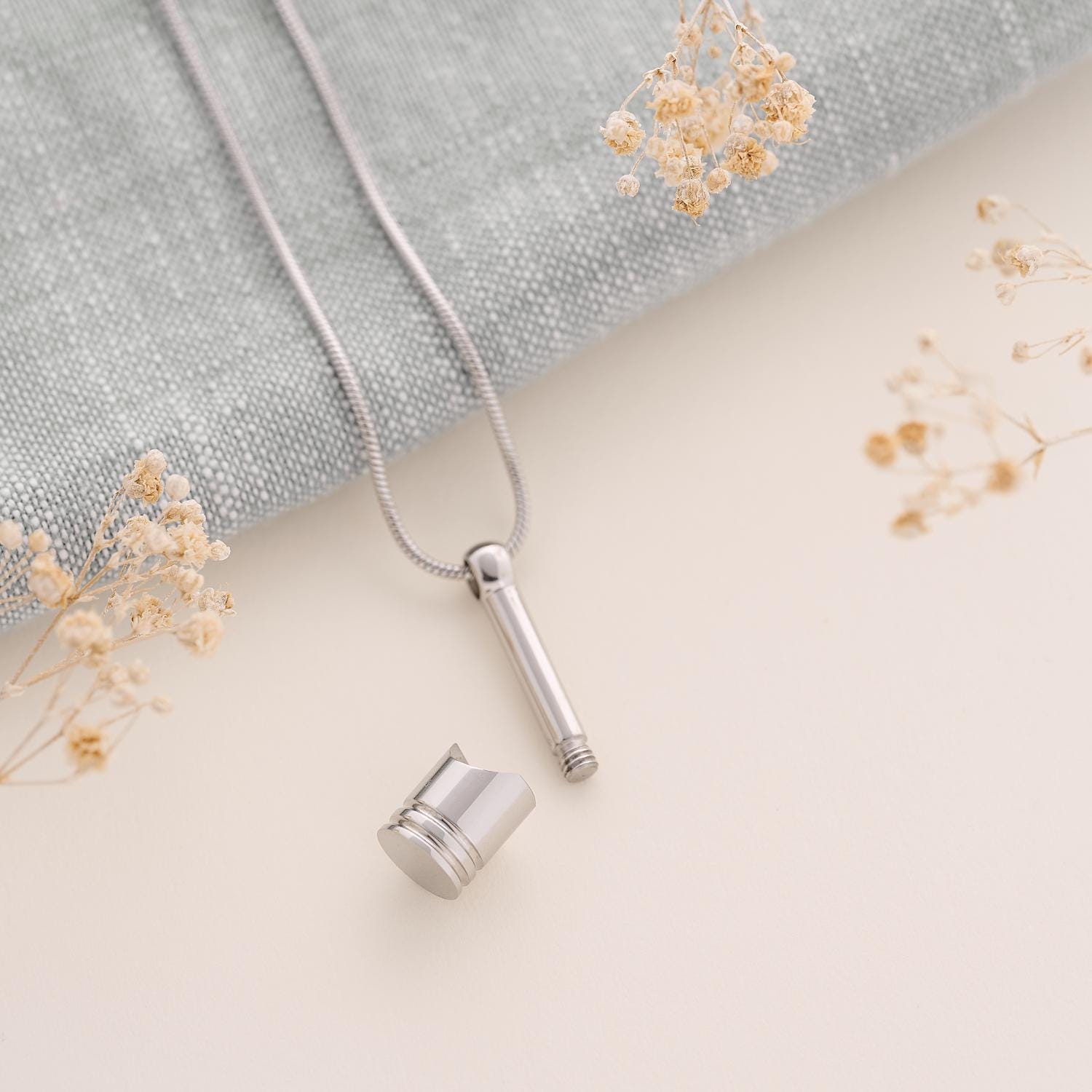 Collana Con Urna Per Ceneri Umane Da Uomo / Collana Con Urna - Foto 4