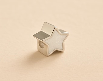 Sterling Silver Star Cremation Charm: Ashes, Fur, or Hair Keepsake