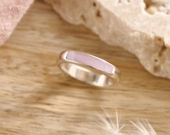Sterling Silver Breastmilk Keepsake Ring: Handmade Motherhood Jewelry