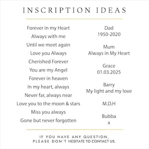 Memorial necklace inscription ideas for engraving inspiration and personal messages