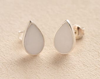 Memorial Teardrop Heart Cremation Earrings: Ashes, Fur, or Hair Keepsake