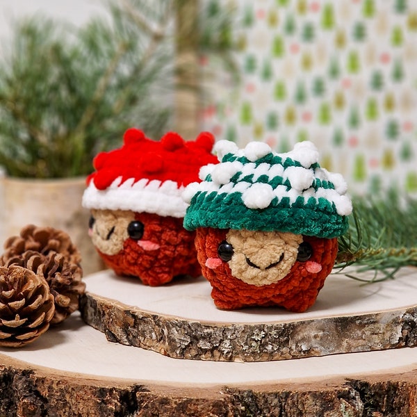 plush stuffer for Christmas stocking, whimsical home decor ideas, winter chestnut decoration