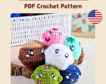 Haakpatroon stressbal, eenvoudig amigurumipatroon zonder naaien, snel haakpatroon voor marktvoorbereiding, pdf-bestand Stella de stressbal