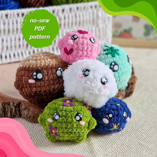 Modèle au crochet avec boule anti-stress, modèle amigurumi facile sans couture, modèle au crochet rapide pour la préparation du marché, Stella la balle anti-stress pdf