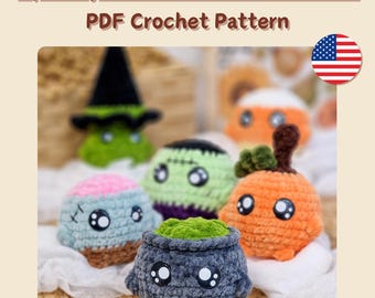 No Sew Halloween Stress Ball Crochet Pattern, Spooky Mods for Stella the Stress Ball, Fun and Easy Amigurumi Patterns, Quick Market Makes