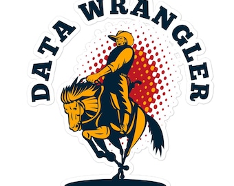 Datentechnik - Datenwrangler Blasenfreie Aufkleber