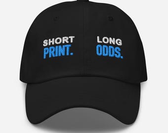 Embroidered Sports Card Collector Dad Hat – Short Print Long Odds