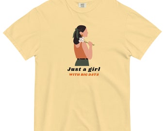 Datos: Camiseta Bolsa "Just a Girl with Big Data"