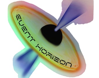 Space Black Hole Event Horizon Holographic stickers