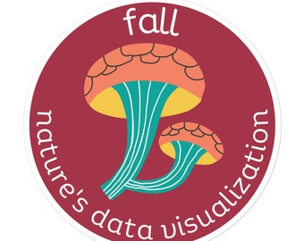 Fall: Nature's Data Visualization Data Science Sticker