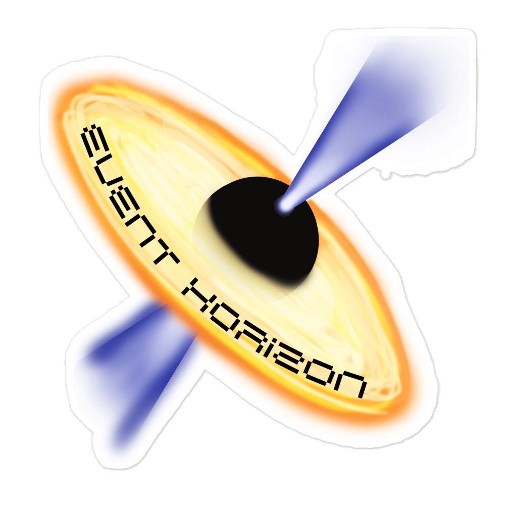 Space Astronomy Black Hole Event Horizon Bubble-free stickers