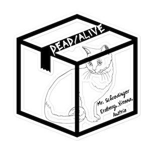 Quantum Physics: Shrodinger&#39;s CatBubble-free stickers
