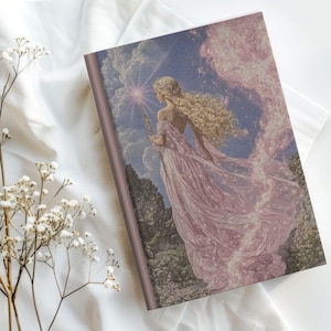 Celestial Fairy Hardcover Journal: Fantasy Art Dreamy Lined Notebook, Mystical Pastel Color Diary
