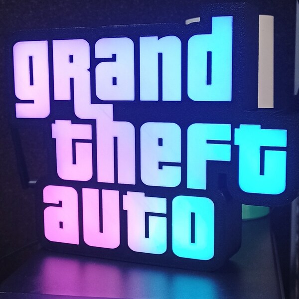 Grand Theft Auto Licht mit RGB-LED! Leuchtkasten!