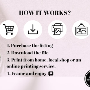 Może przedstawiać: Jak to działa: Kup listę, pobierz plik, wydrukuj w domu, w lokalnym sklepie lub w serwisie drukowania online, opraw i ciesz się.  MISHA Digital Store.
