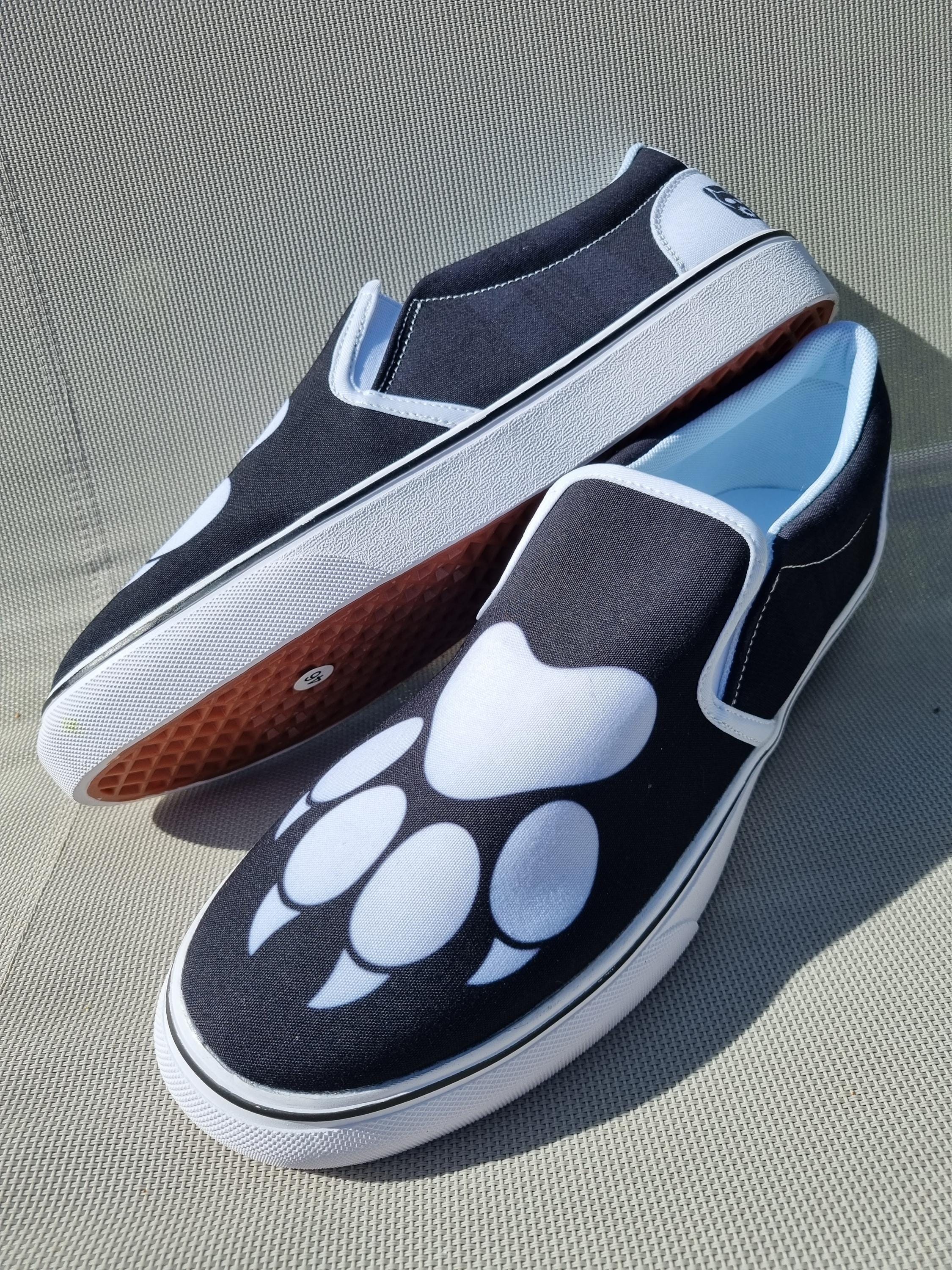 Paw print sneakers