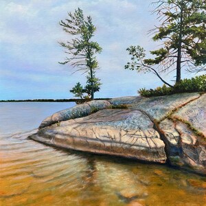 Limited Edition Giclee prints of &quot;Signature Rock&quot;- Acrylic painting by Steve Leskew