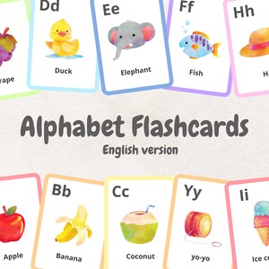 Alphabet Flashcards | Printable | Educational | Montessori Materials | Toddler Learning | Homeschool | Kids | Preschool |  Digital Download