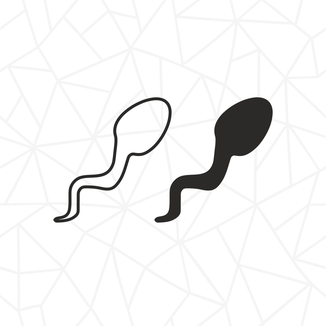 Sperm Silhouette SVG Sperm Silhouette Outlines Sperm SVG - Etsy