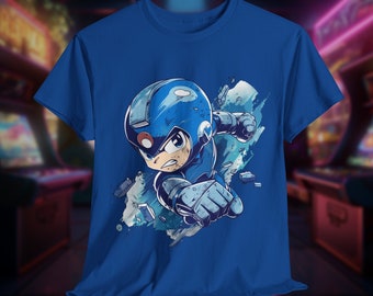 Classic Video Game Fan Shirt: Mega Man Tee in 100% Cotton
