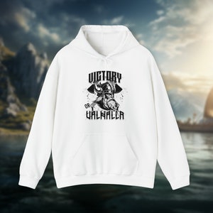 Bluza z kapturem Victory or Valhalla Viking - Odkryj ducha nordyckich wojowników