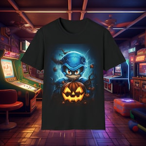 Halloween tee of Mega Man the Blue Bomber Halloween T Shirt