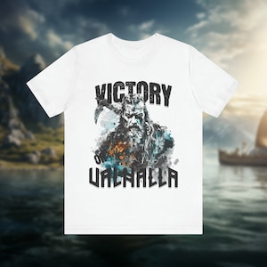 Victory oder Valhalla Viking Tee - Nordisches Mythologie Grafik Shirt